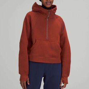 🤎Lululemon Scuba Oversized Half-Zip Hoodie - Date Brown EUC